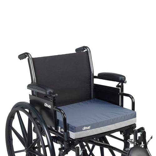 Drive Medical 14891 Gel "E" Skin Protection Wheelchair Seat Cushion, 16" x 16" x 3"